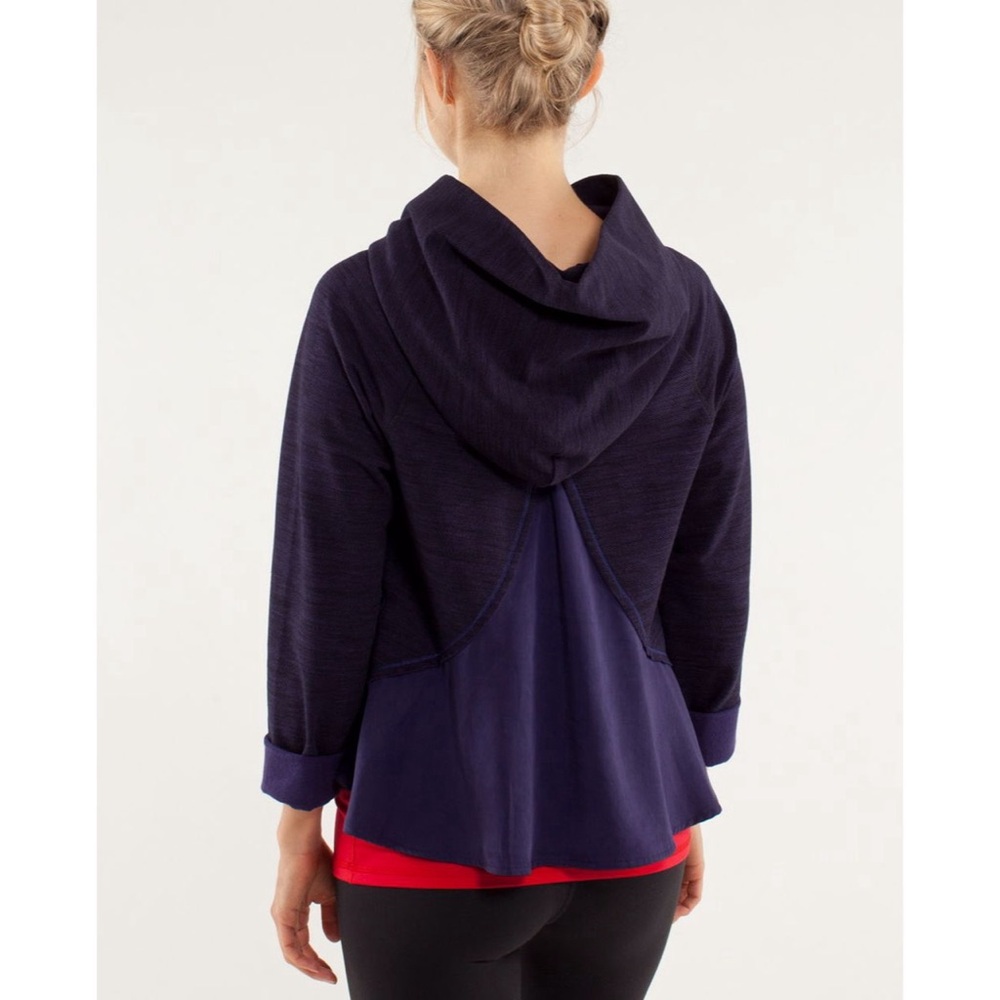 Lululemon Purple Pull Me Over Hoodie Commuter Denim Dense Purple